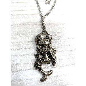Mermaid Silver Plated Necklace